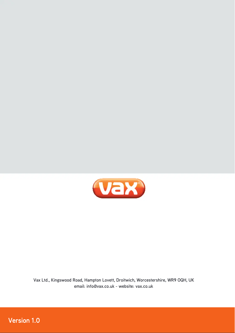 Página 1 del manual Manual de usuario Vax S2ST