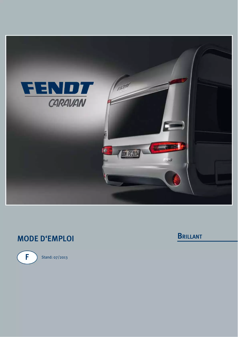 Page 1 de la notice Manuel utilisateur Fendt Brillant