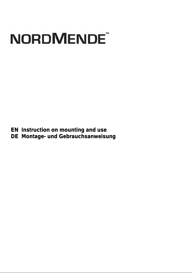 Page 1 de la notice Manuel utilisateur Nordmende CHGLS90IX