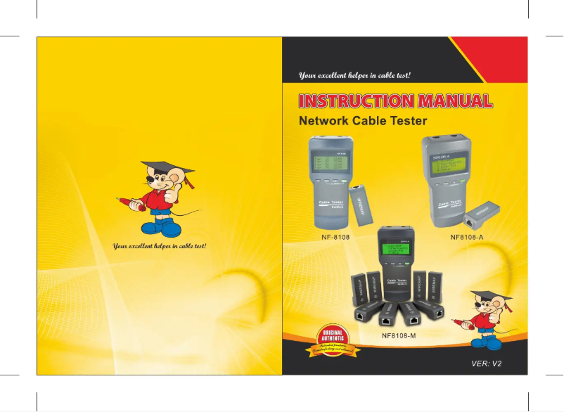 Page 1 de la notice Manuel utilisateur Noyafa NF-8108M