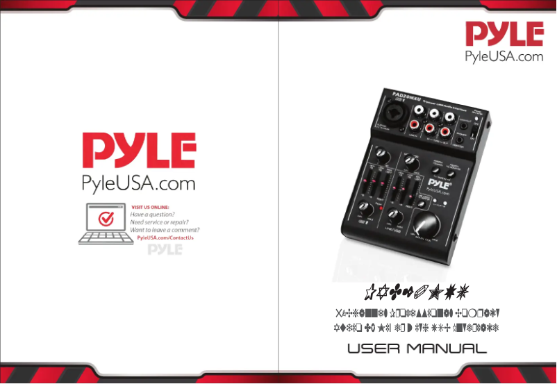 Página 1 del manual Manual de usuario Pyle PAD20MXU