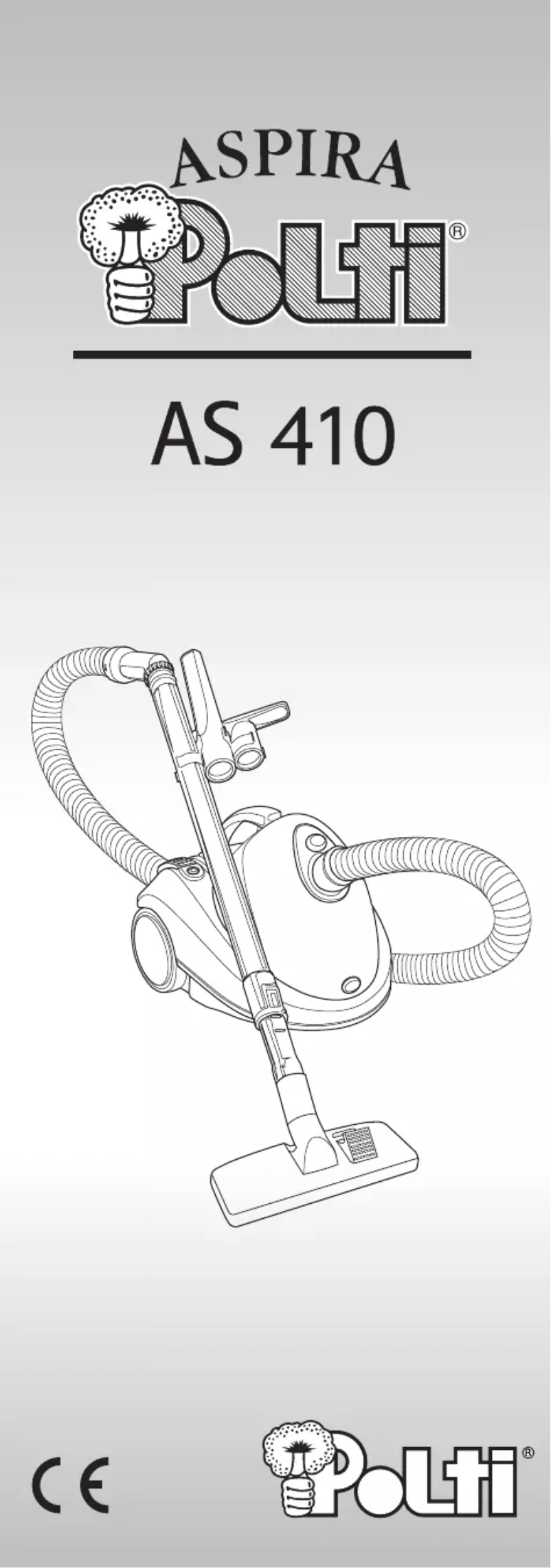 Page n°1 - Manuel utilisateur Polti Aspira AS 410