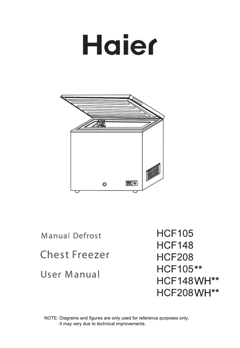 Image de la première page du manuel de l'appareil HCF208WH-2