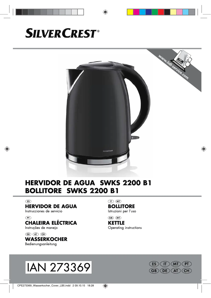 Image de la première page du manuel de l'appareil SWKS 2200 B1