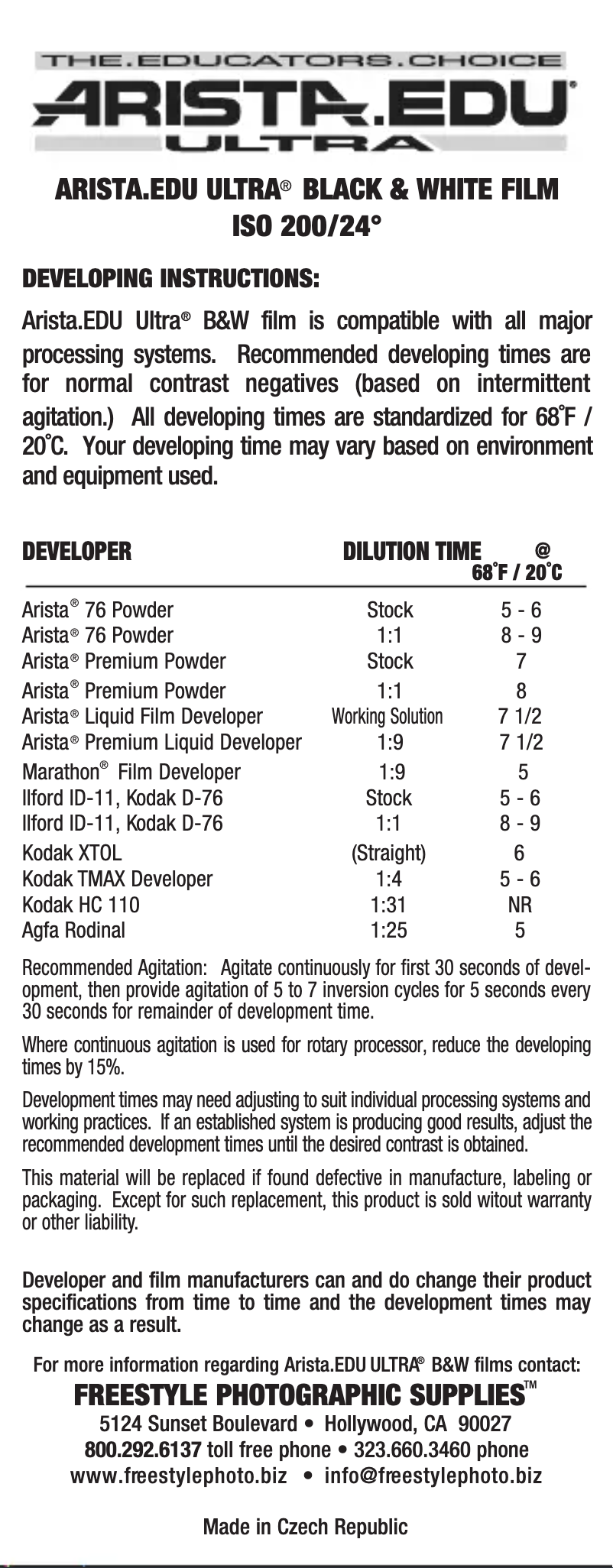 Image de la première page du manuel de l'appareil EDU Ultra 200