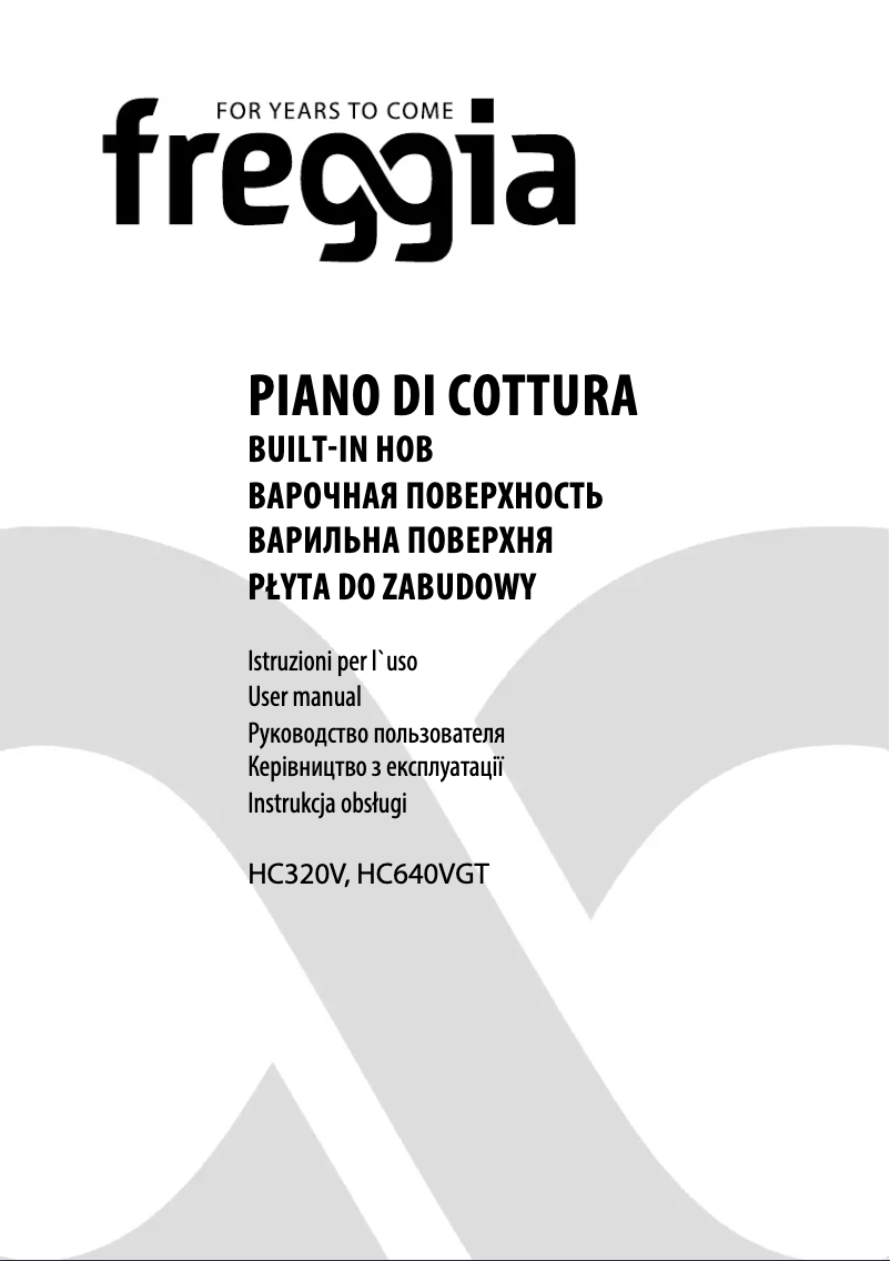 Page n°1 - Manuel utilisateur Freggia HC640VGTB