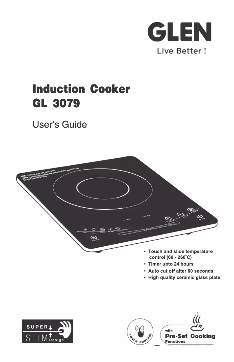 Page n°1 - Manuel utilisateur Glen GL 3079