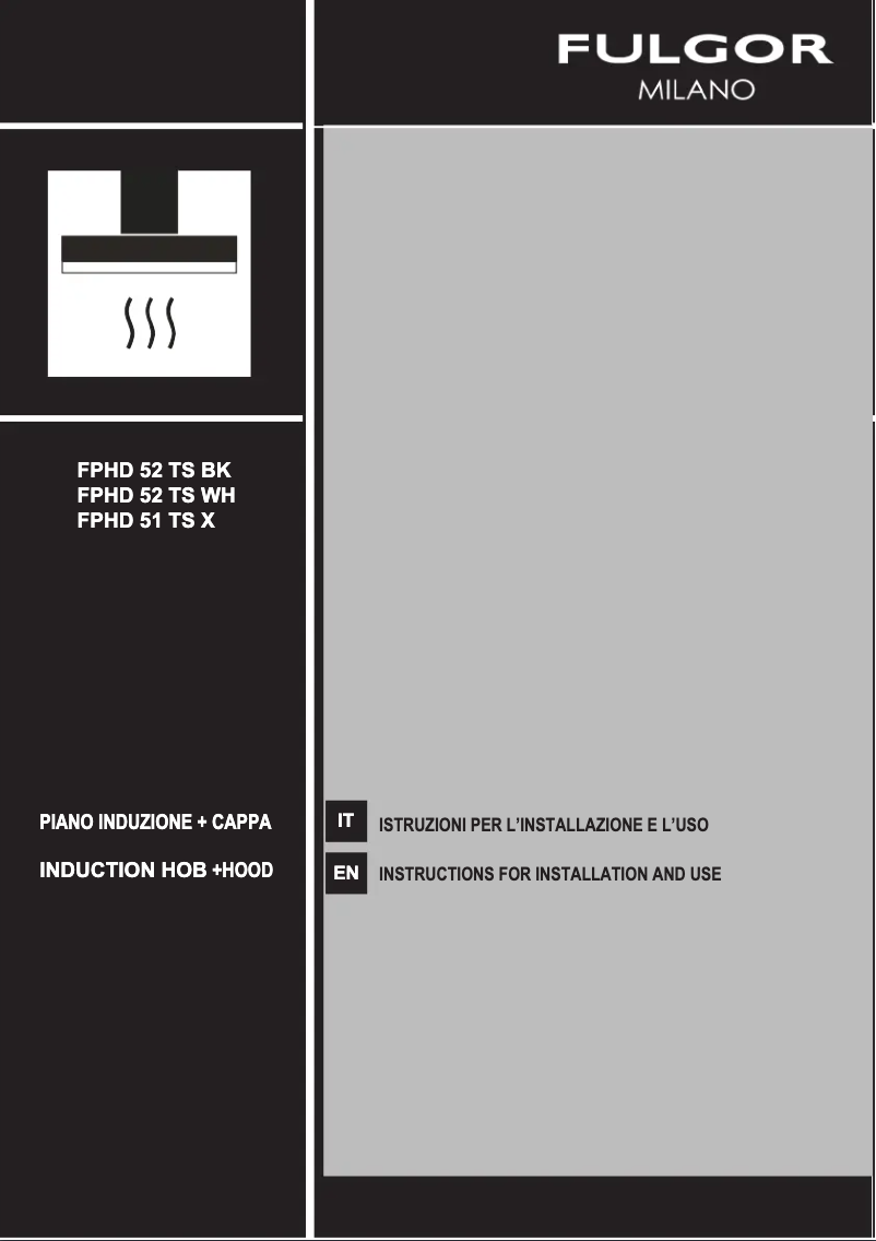 Page n°1 - Manuel utilisateur Fulgor Milano FPHD 51 TS X