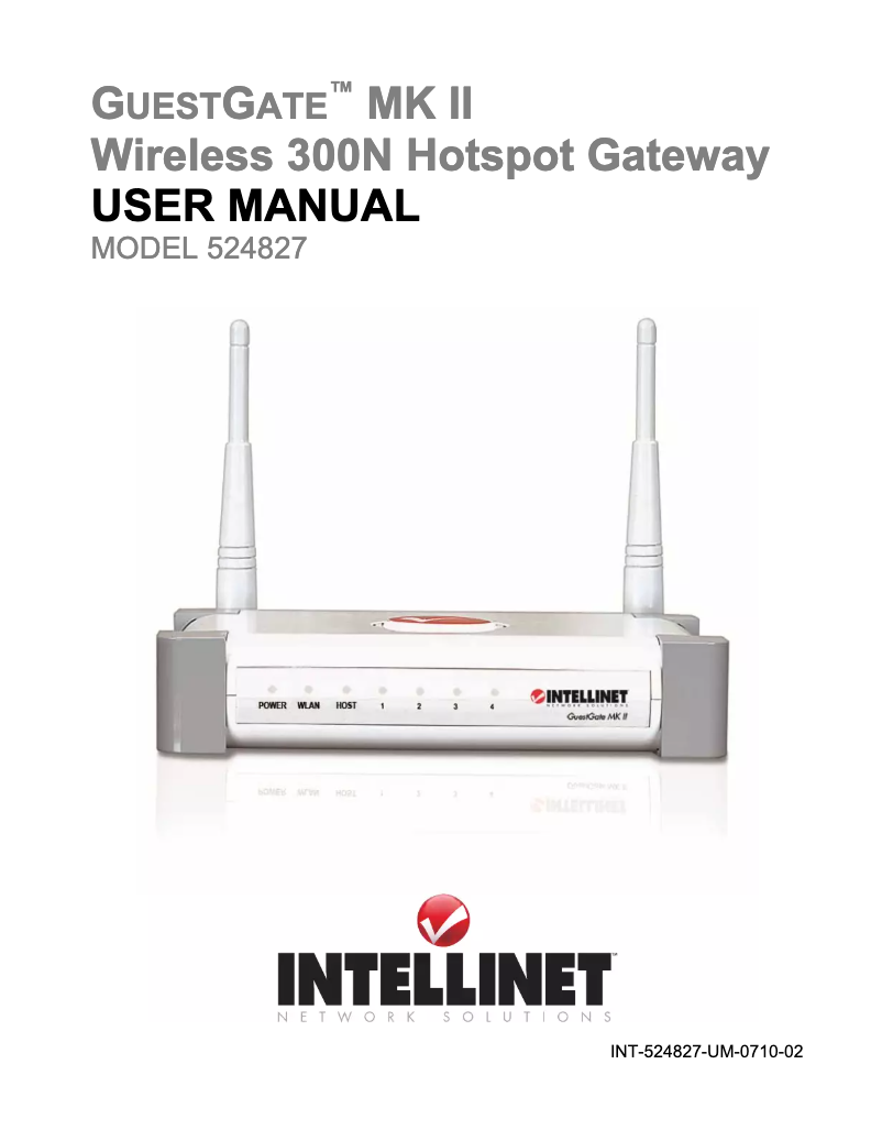 Página 1 del manual Manual de usuario Intellinet 524827