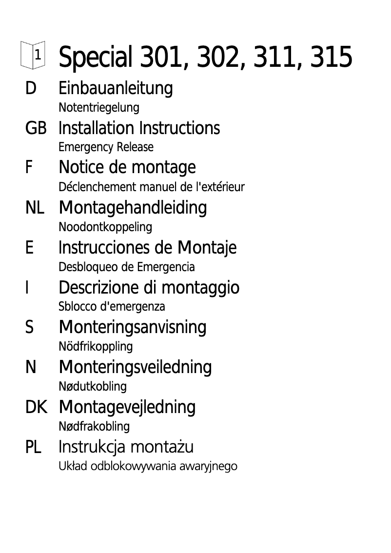 Page 1 de la notice Manuel utilisateur Marantec Special 304