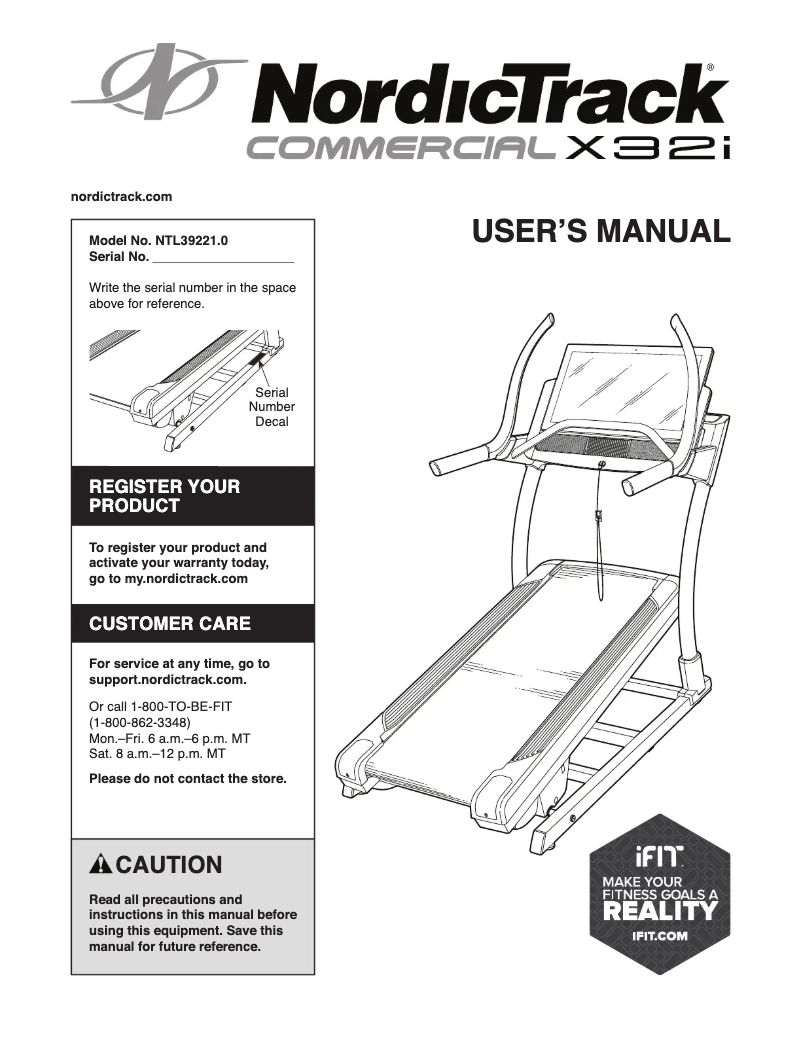 Image de la première page du manuel de l'appareil Commercial X32i