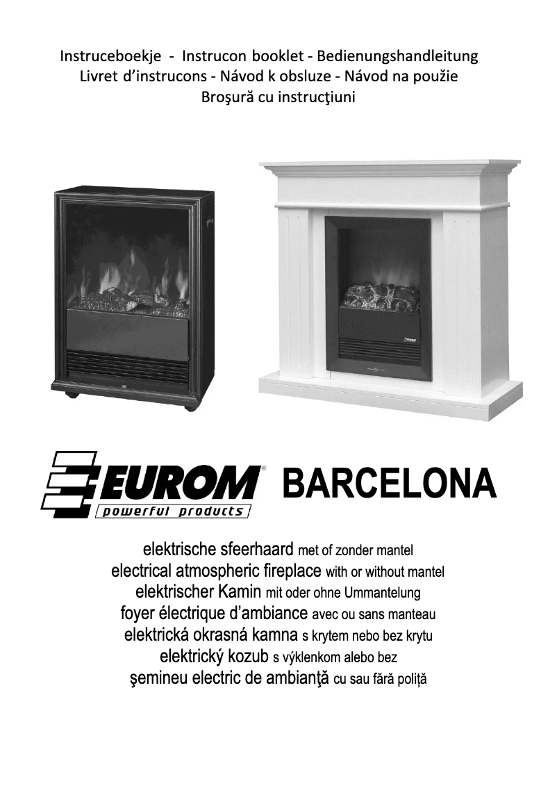 Image de la première page du manuel de l'appareil Mantelpiece Barcelona
