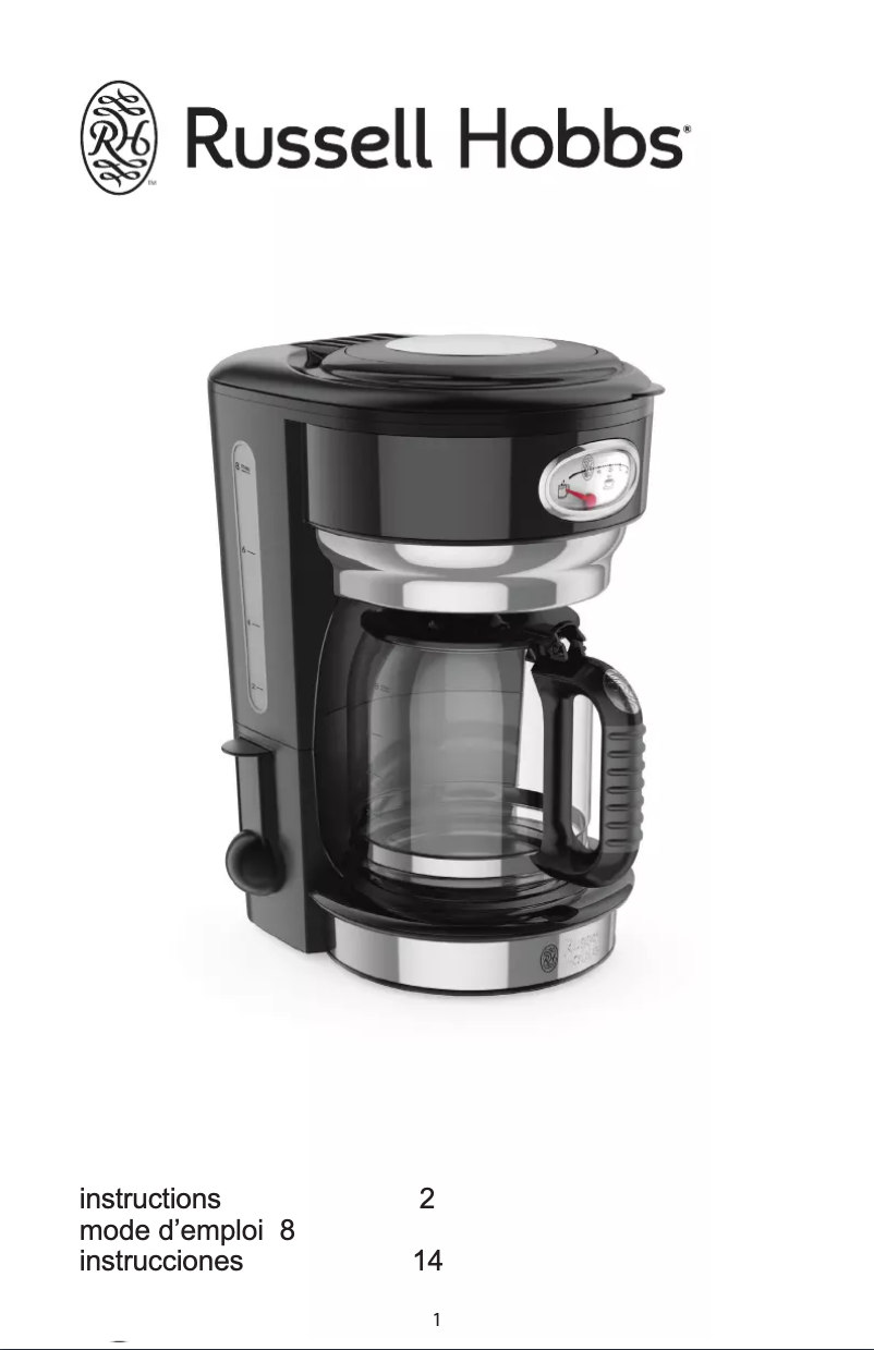 Page n°1 - Manuel utilisateur Russell Hobbs Retro Style CM3100