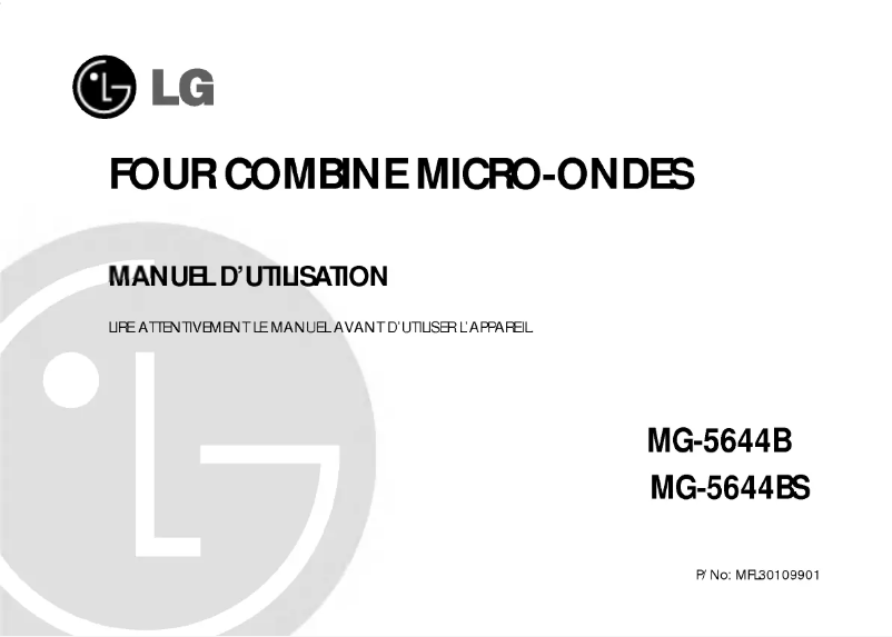 Page 1 de la notice Manuel utilisateur LG MG-5644B