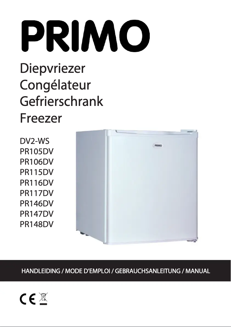 Page 1 de la notice Manuel utilisateur Primo PR115DV