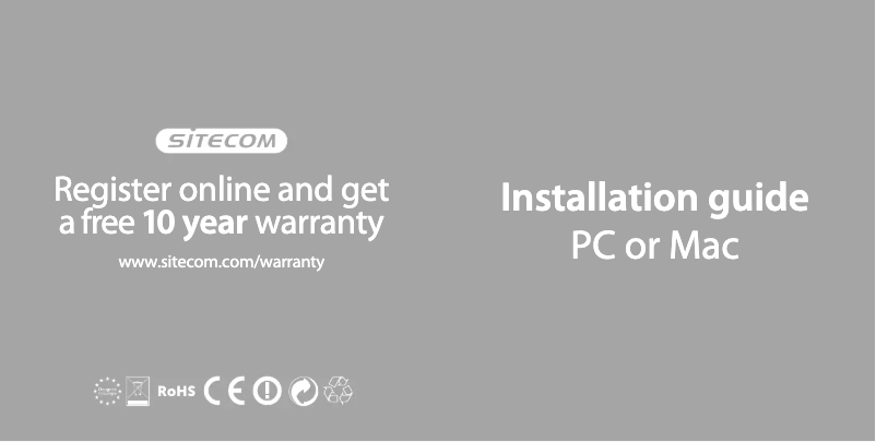 Page n°1 - Manuel utilisateur Sitecom AC1200 WLA-7100