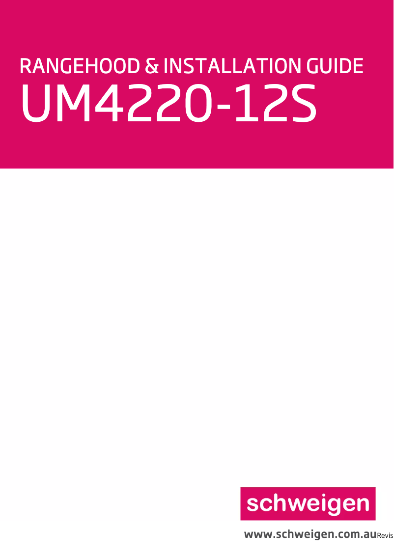 Page 1 de la notice Manuel utilisateur Schweigen UM422G-12S