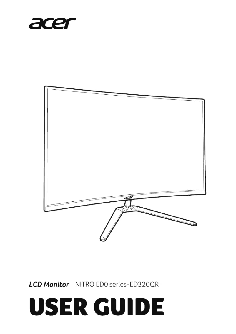 Página 1 del manual Guía de inicio rápido Acer ED320QRP