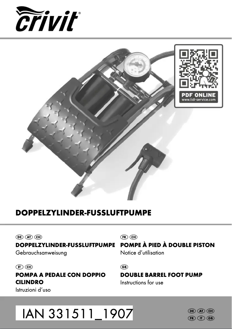 Image de la première page du manuel de l'appareil IAN 331511