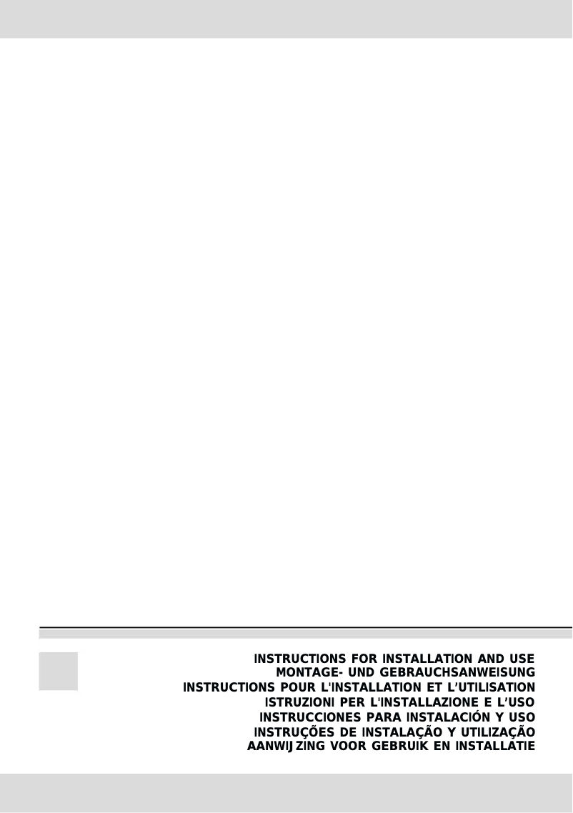 Page n°1 - Manuel utilisateur Candy CBG 61 W