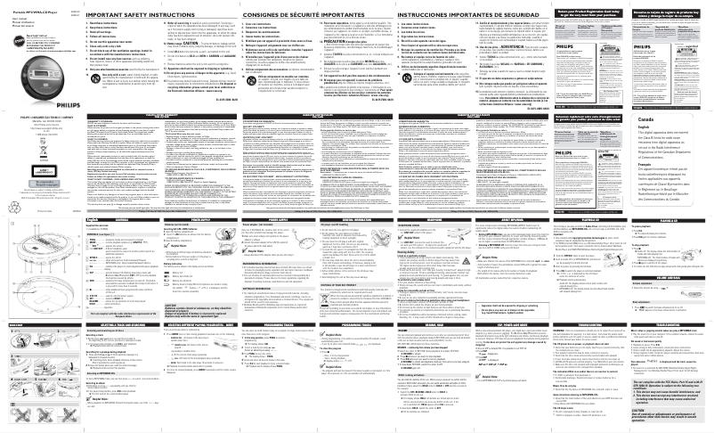 Page n°1 - Manuel utilisateur Philips EXP2551