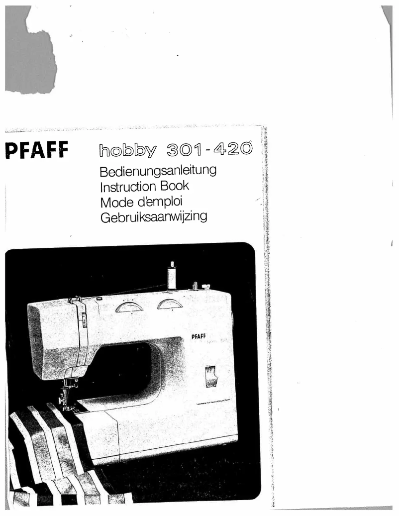 Page 1 de la notice Manuel utilisateur Pfaff hobby 420