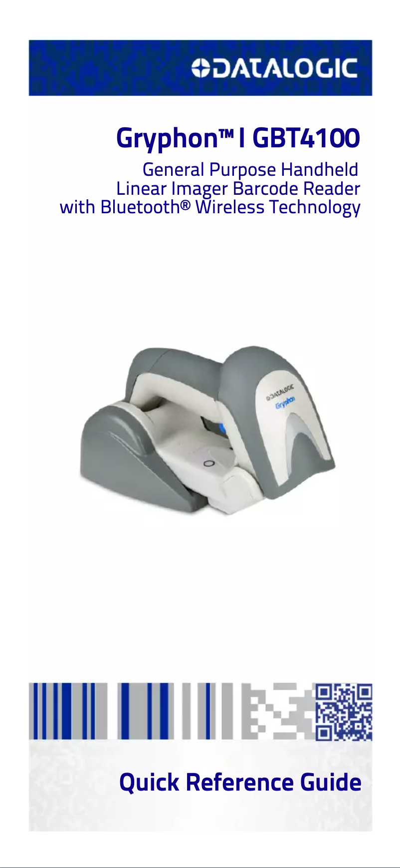 Page 1 de la notice Manuel utilisateur Datalogic Gryphon GBT4102