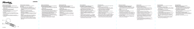 Page n°1 - Manuel utilisateur Master Lock 1520EURD