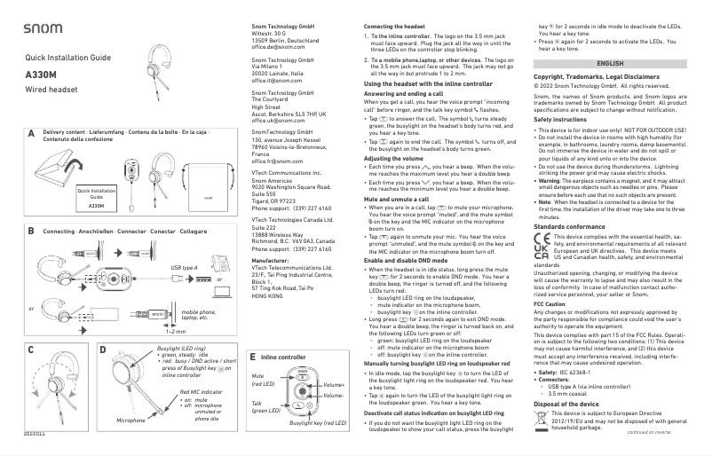 Image de la première page du manuel de l'appareil A330M