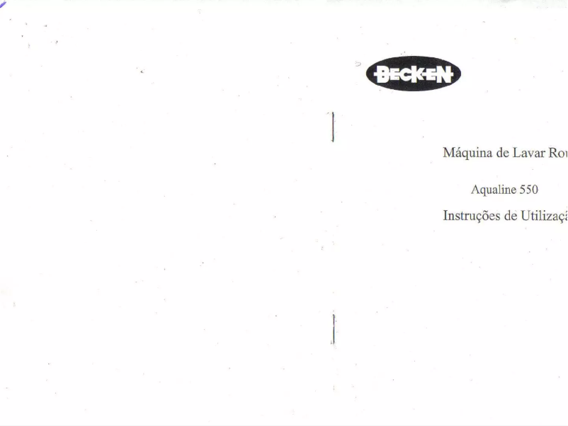 Page n°1 - Manuel utilisateur Becken Aqualine 550