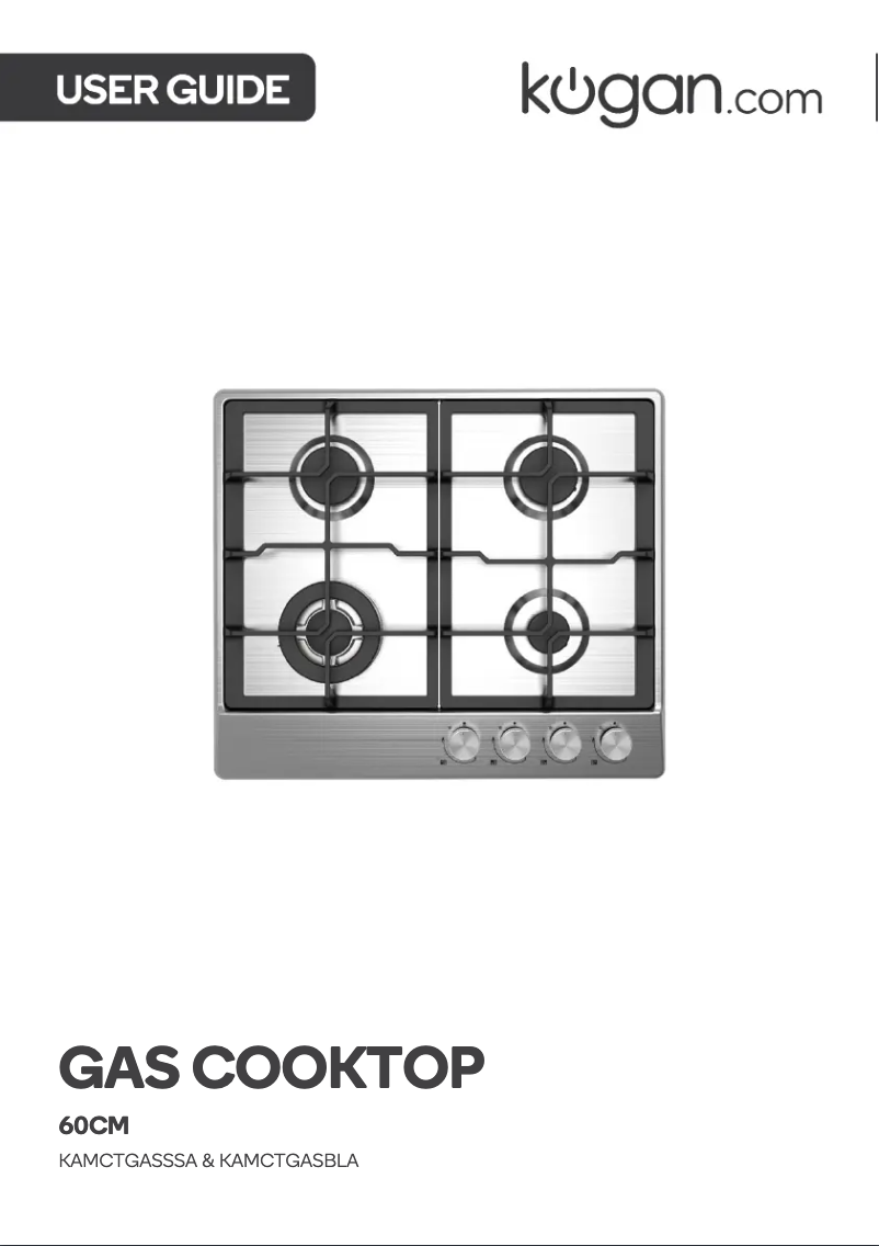 Page n°1 - Manuel utilisateur Kogan KAMCTGASBLA