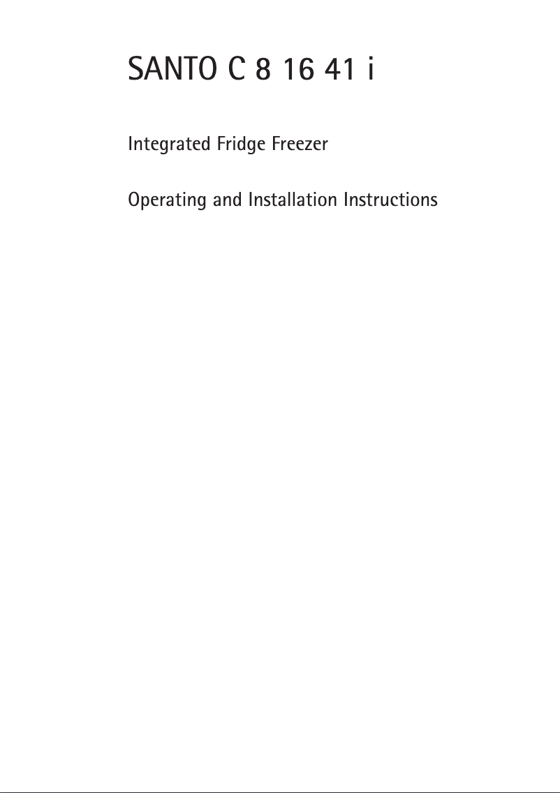 Image de la première page du manuel de l'appareil SC81641i