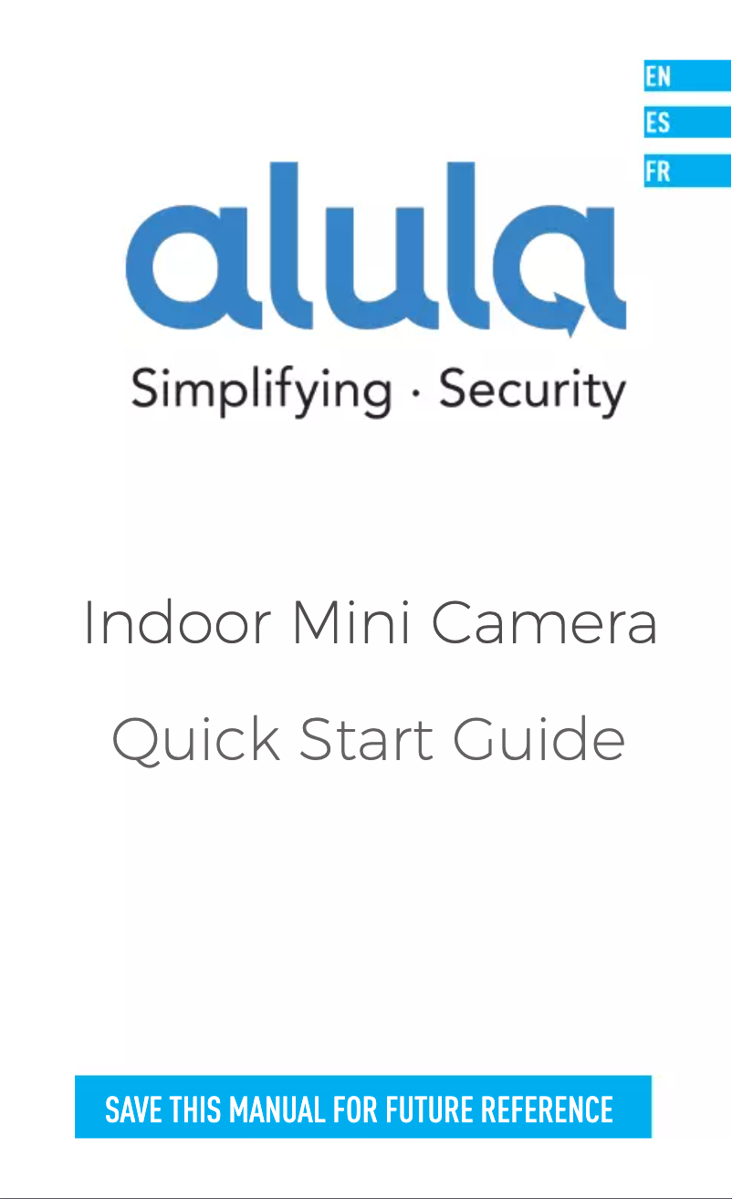 Page 1 de la notice Manuel utilisateur Alula RE700