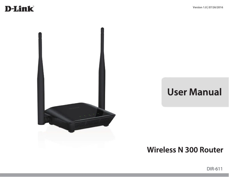 Page 1 de la notice Manuel utilisateur D-Link DIR-611