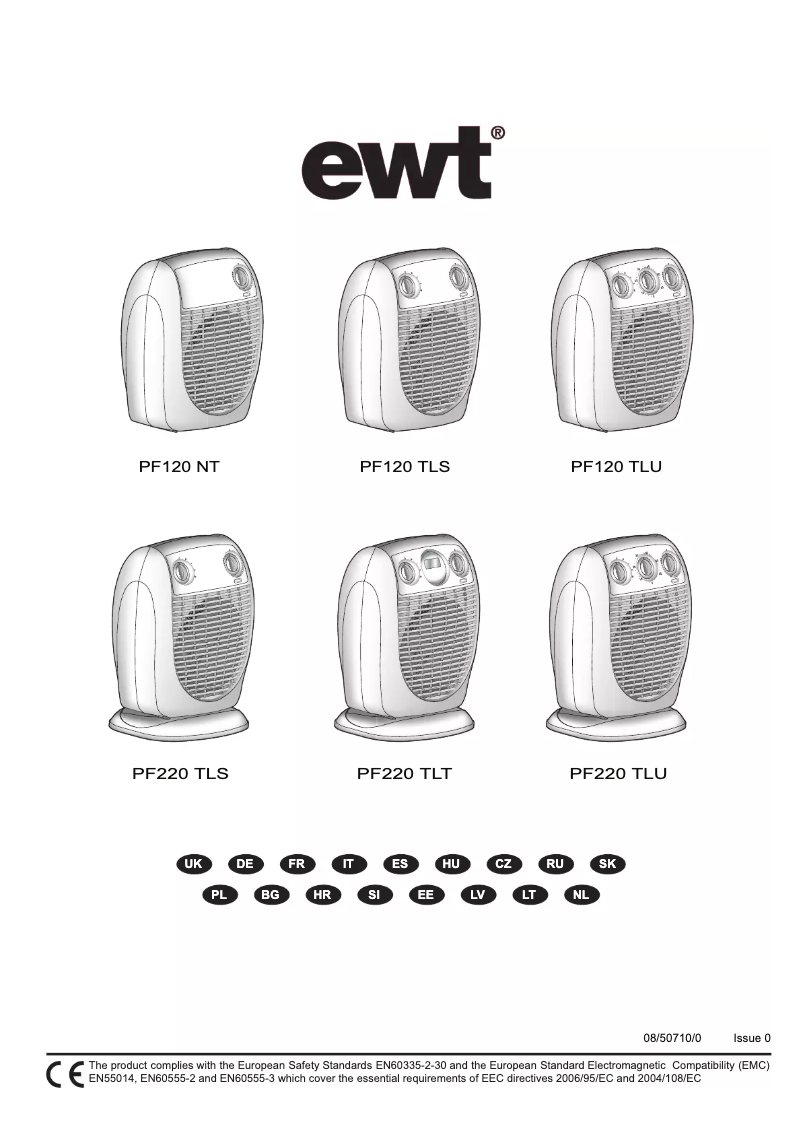 Page n°1 - Manuel utilisateur EWT PF120 NT