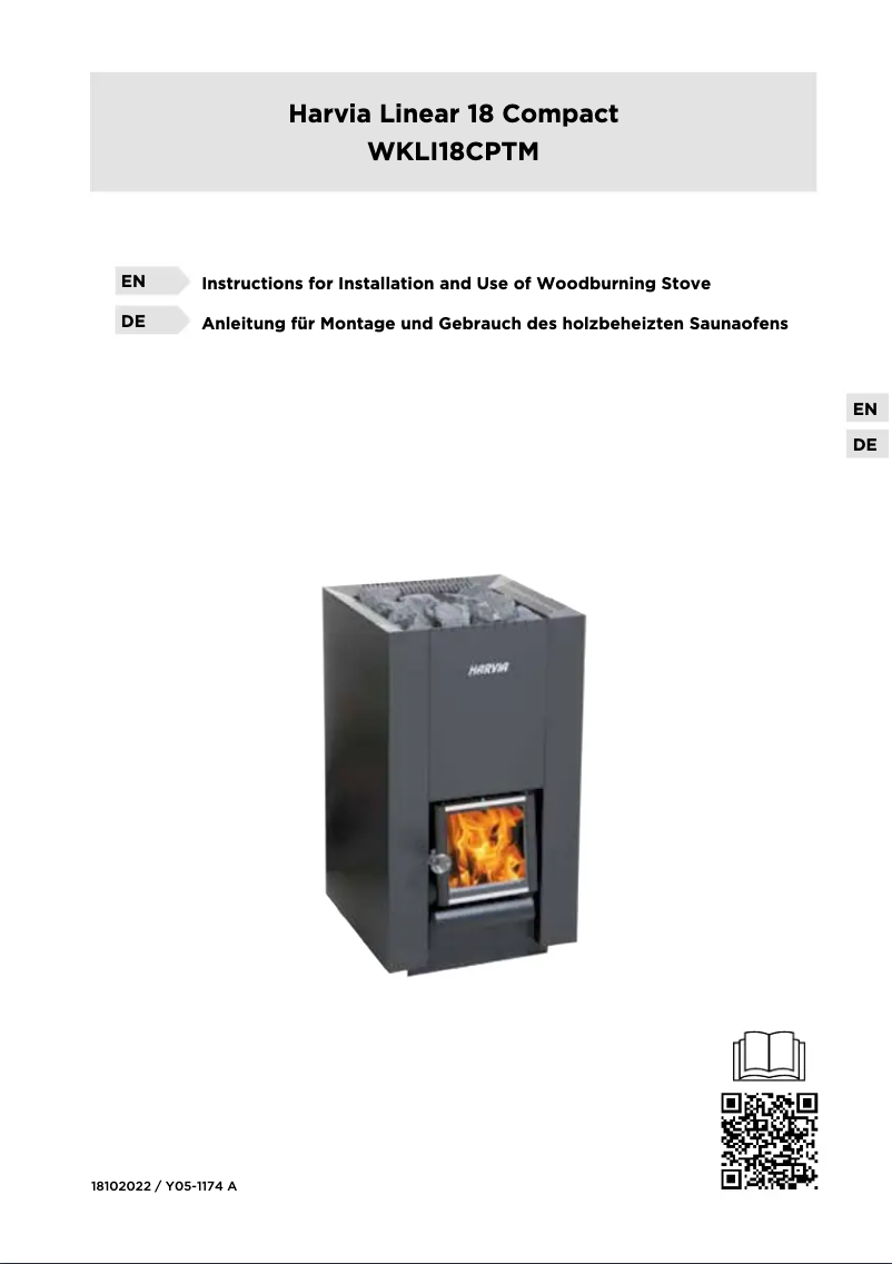 Page n°1 - Manuel utilisateur Harvia Linear WKLI18CPTM