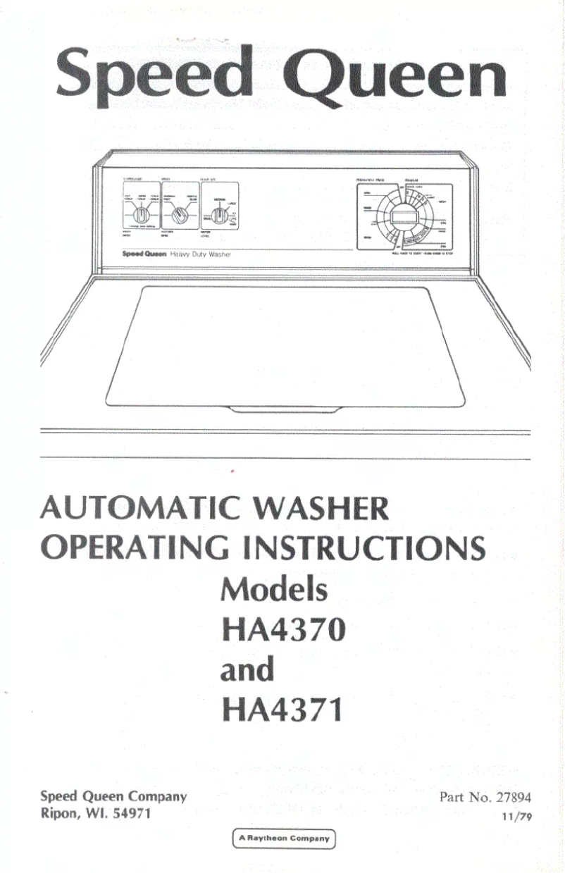 Image de la première page du manuel de l'appareil HA4371