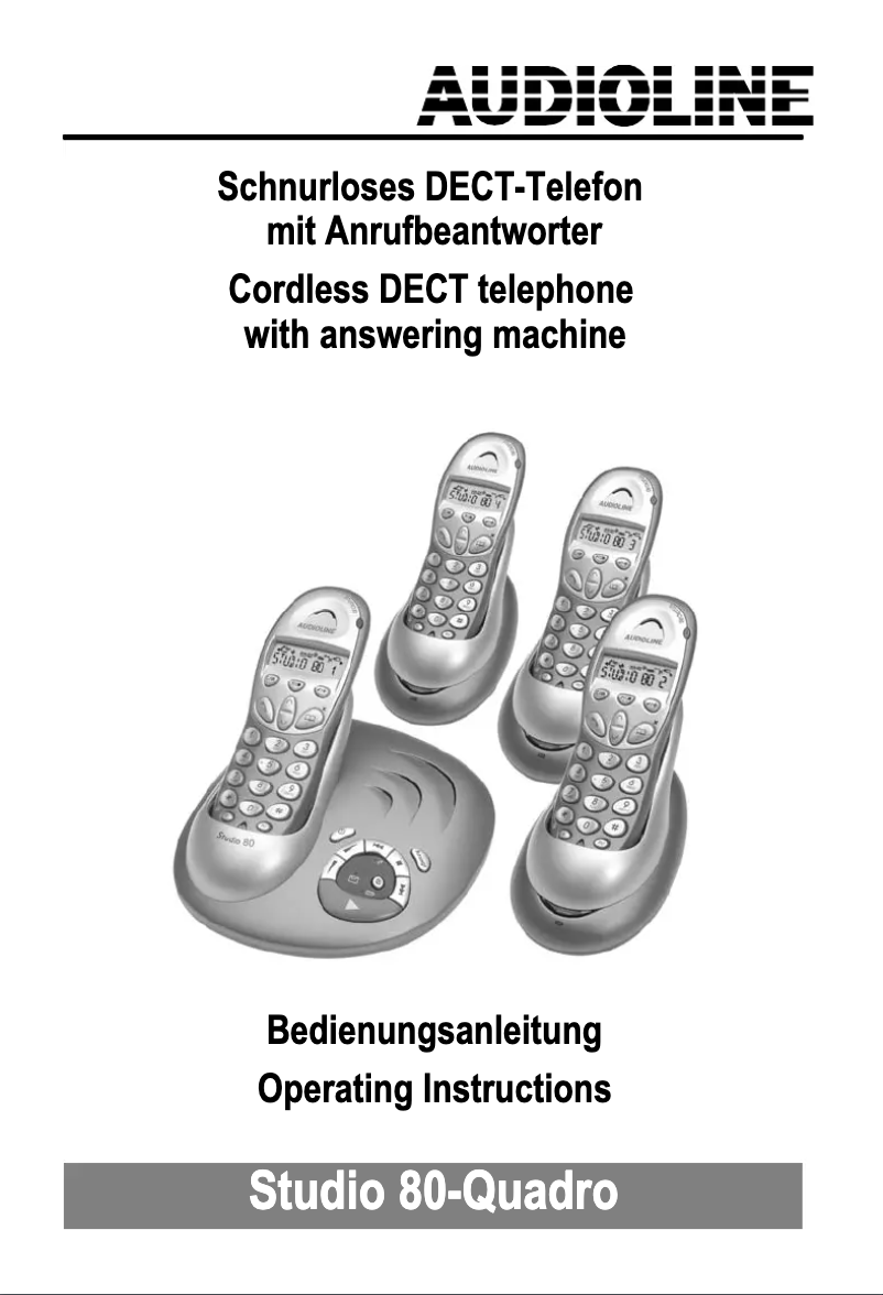 Página 1 del manual Manual de usuario Audioline Studio 80 Quadro