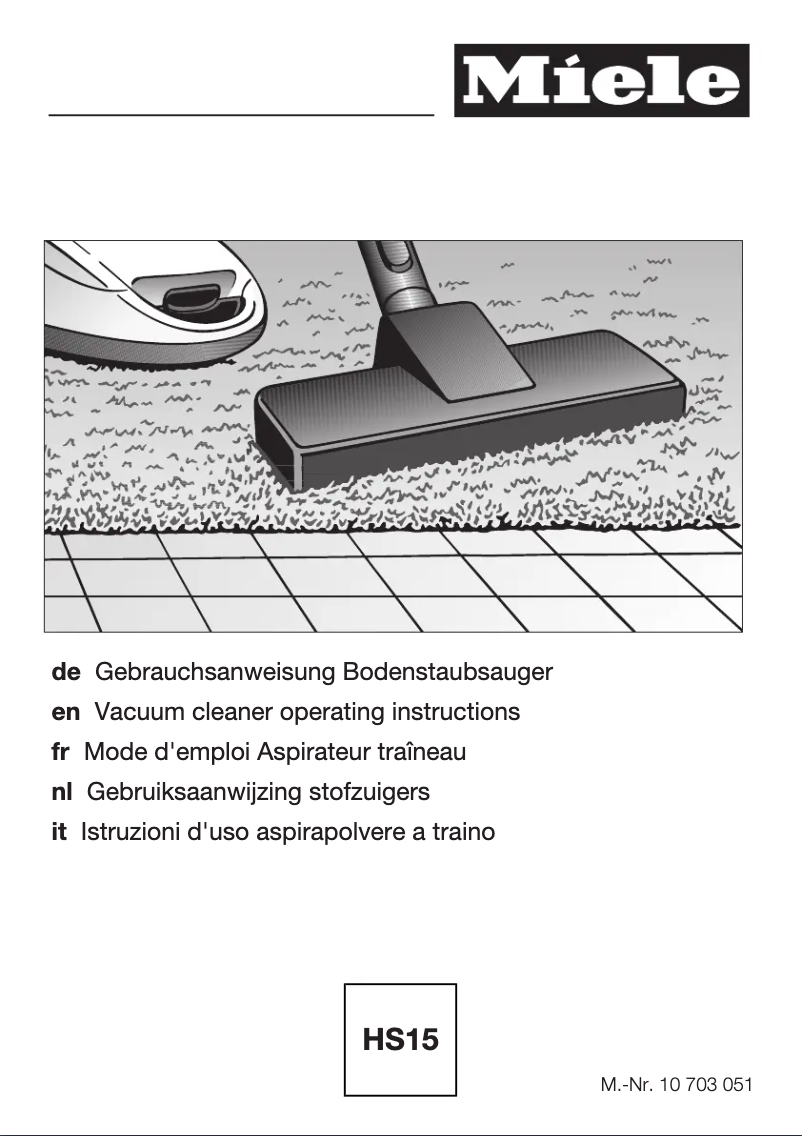 Page n°1 - Manuel utilisateur Miele Complete C3 Hardfloor EcoLine