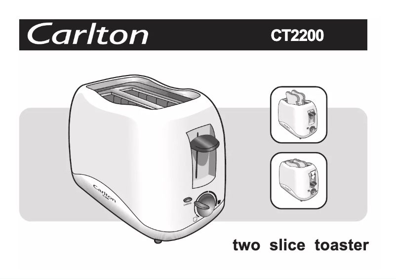 Page 1 de la notice Manuel utilisateur Carlton CT2200