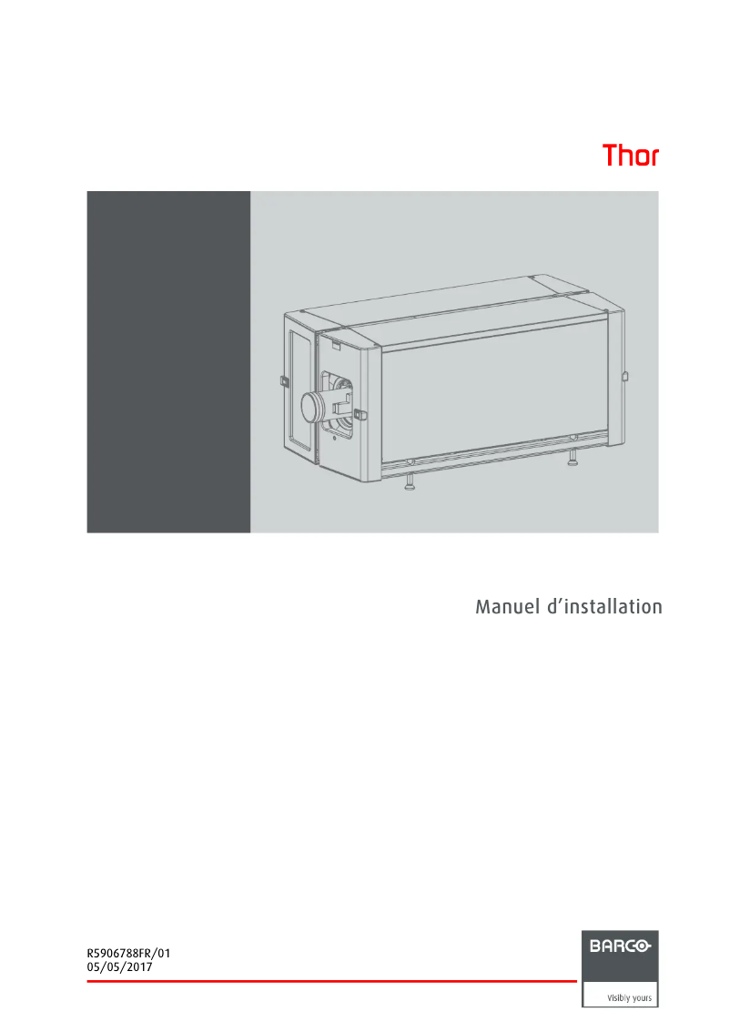 Page 1 de la notice Manuel utilisateur Barco Thor+