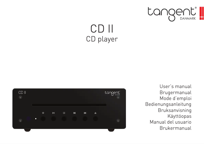 Image de la première page du manuel de l'appareil CD II