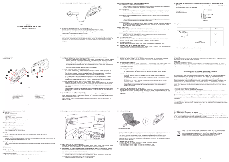 Page 1 de la notice Manuel utilisateur Lenco BTS-100