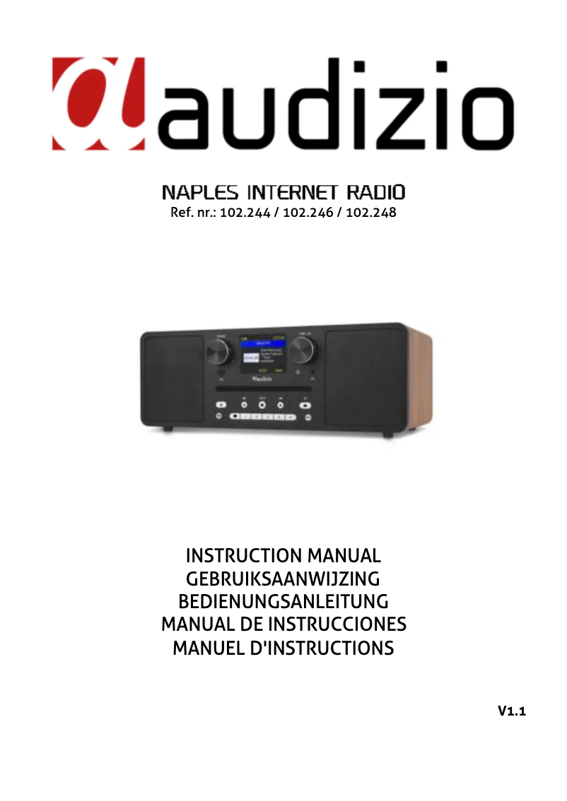 Page 1 de la notice Manuel utilisateur Audizio Naples