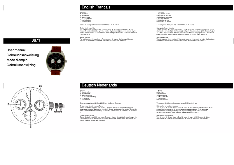 Image de la première page du manuel de l'appareil 0671
