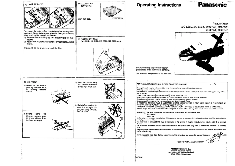 Image de la première page du manuel de l'appareil MC-E562K