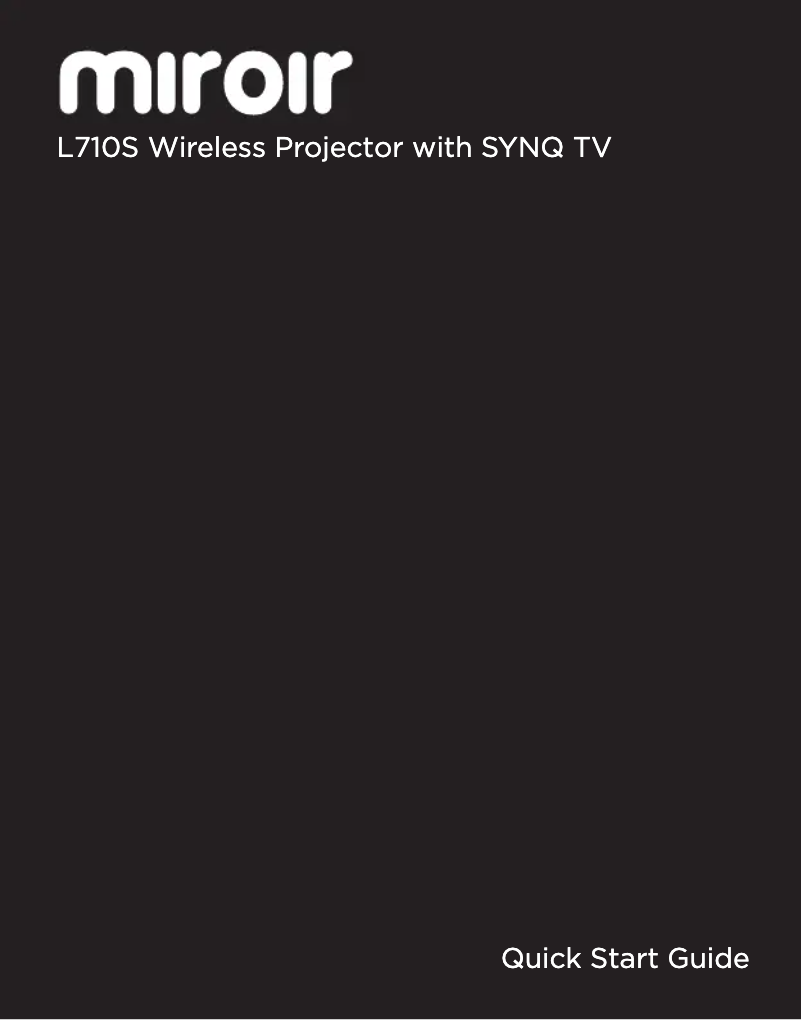 Image de la première page du manuel de l'appareil L710S