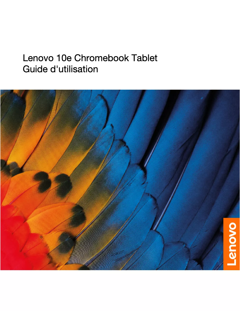 Page 1 de la notice Manuel utilisateur Lenovo 10e Chromebook