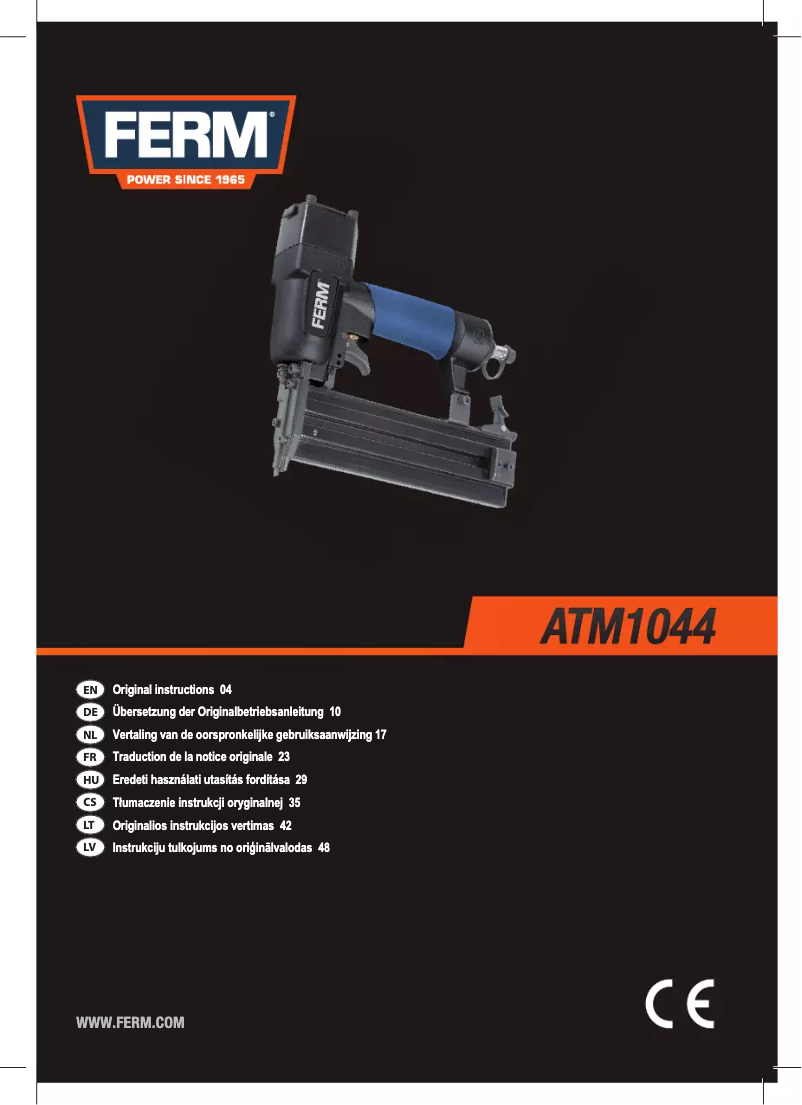 Imagen de la primera página del manual del dispositivo ATM1044