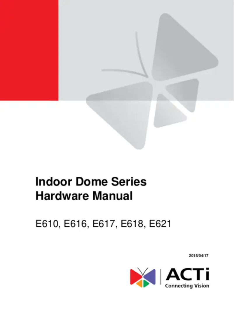 Image de la première page du manuel de l'appareil E617